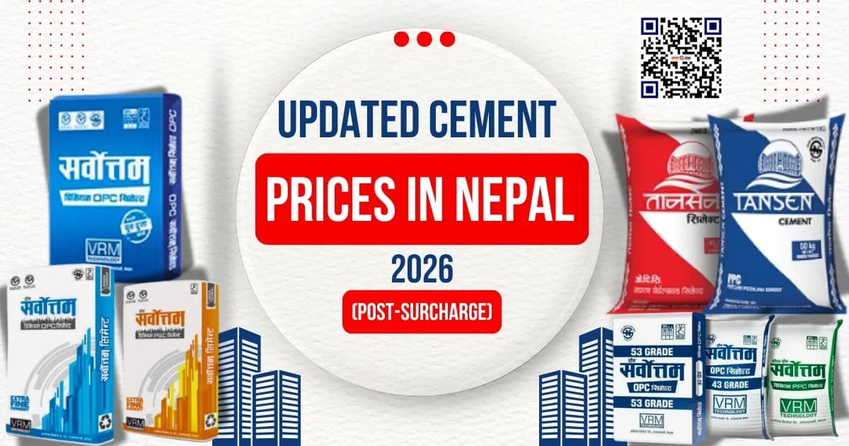 Top 7 Cement Brands in Nepal 2026 | Updated OPC & PPC Prices Post-Surcharge