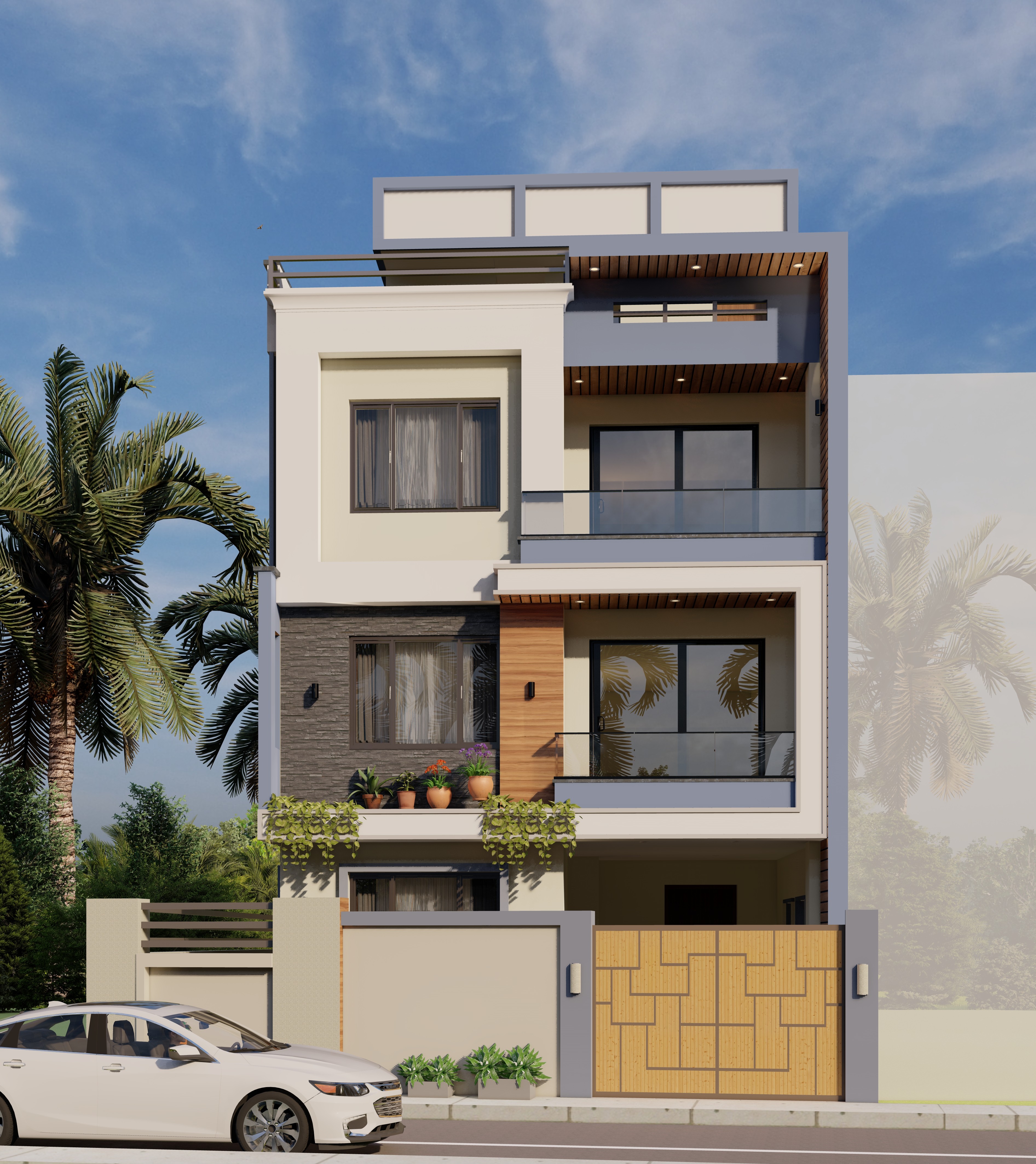 Modern House construction Image